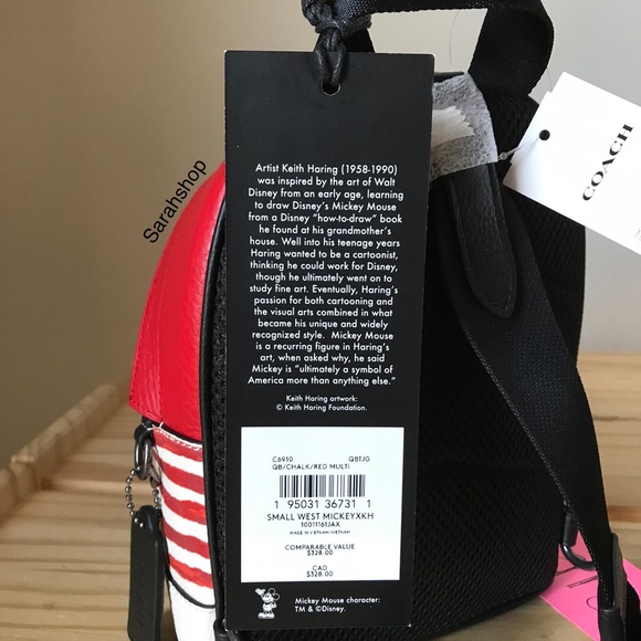 ✅Coach Mickey Mouse Mini Backpack Crossbody - Picture 10 of 14
